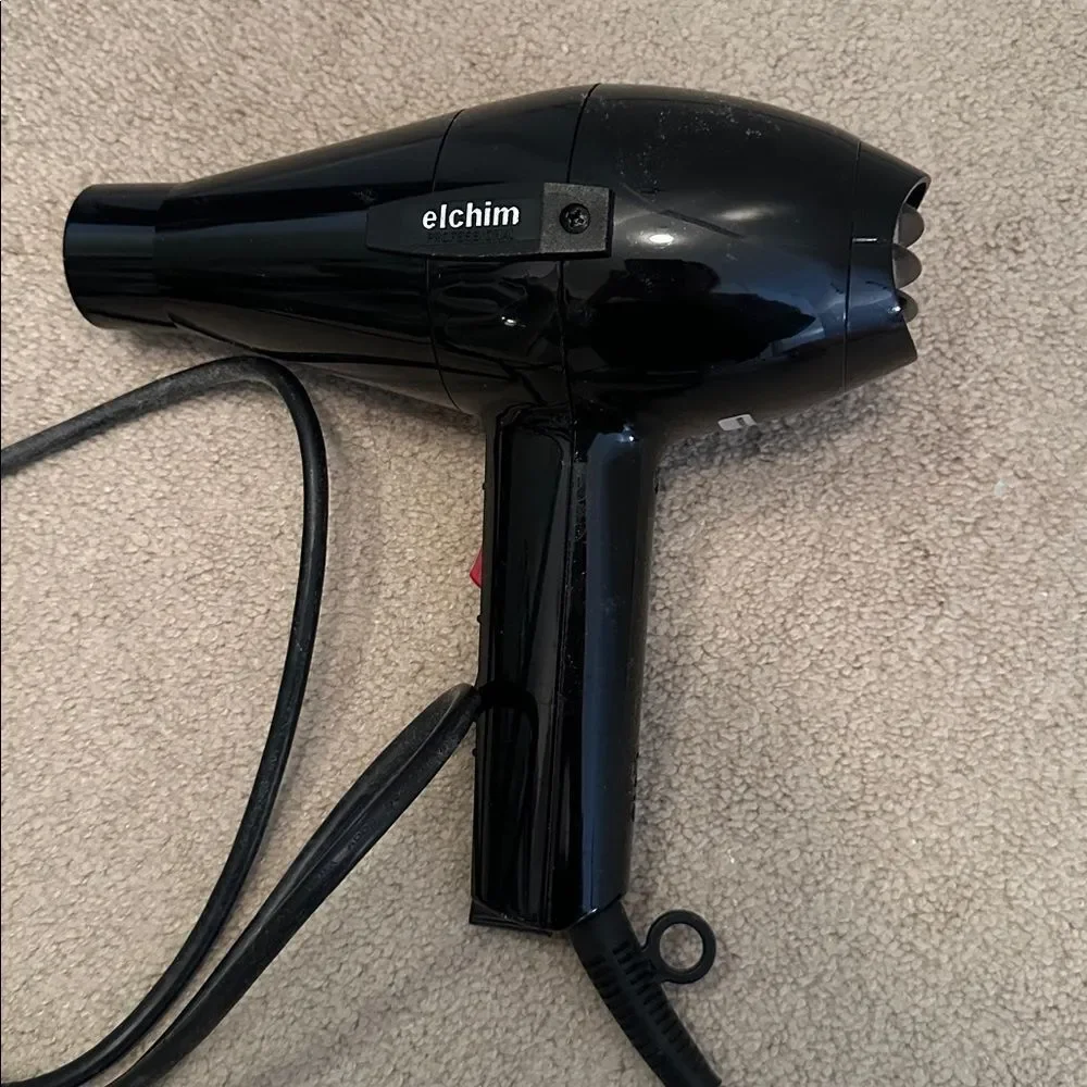 Elchim blow dryer black